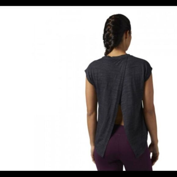 Reebok Elements Marble sleeveless marked dark gray top, NWT, small - Picture 3 of 9